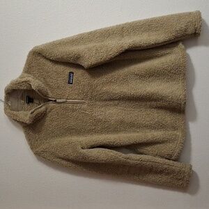 Patagonia Los Gatos 1/4 Zip Fleece Pullover Tan Sweater Size Medium